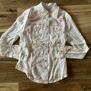 Fiorucci Western Shirt with Embroidery- size XS